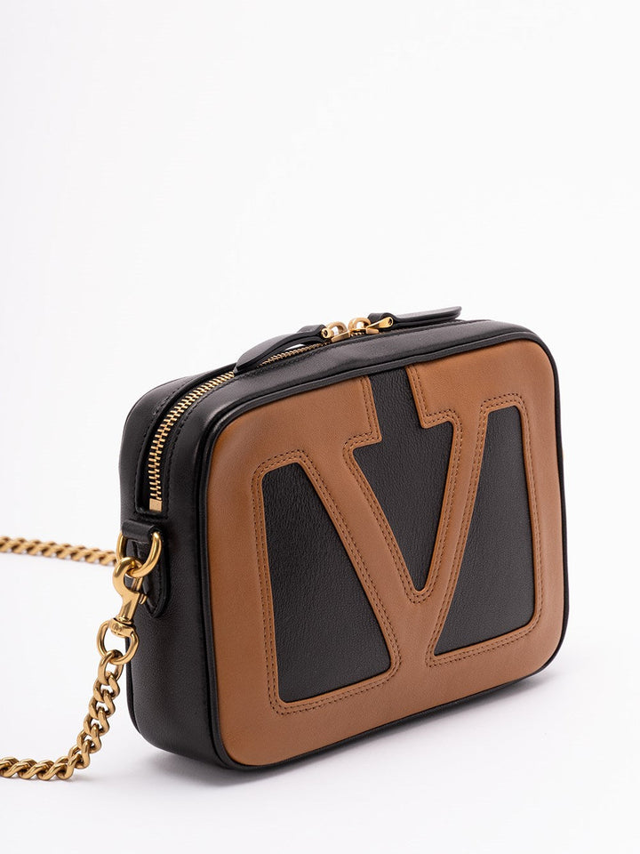 Valentino Garavani Men `Viva Superstar` Leather Camera Case