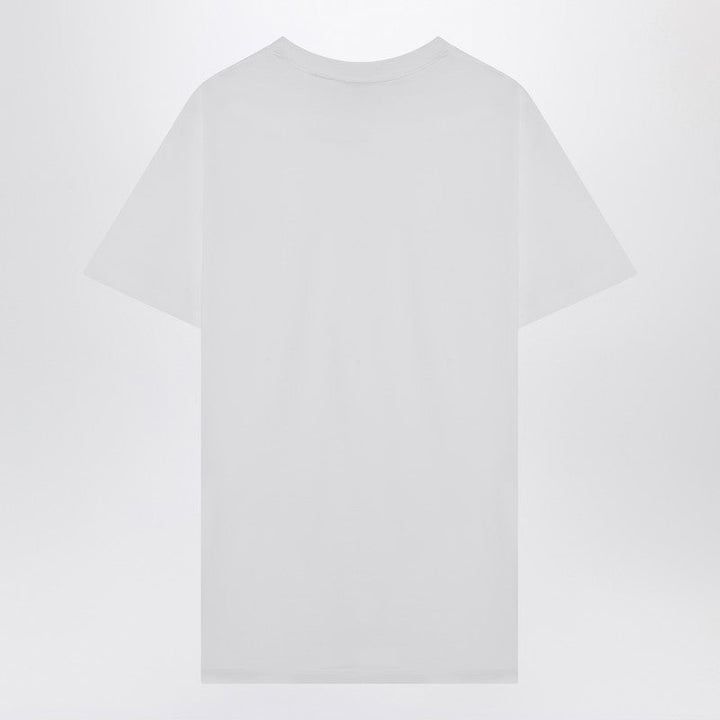 Prada White T-Shirt With Triangle Logo Women