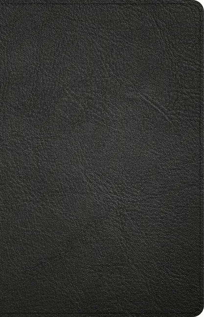 CSB Large Print Personal Size Reference Bible, Black Genuine Leather, Indexed - Leather