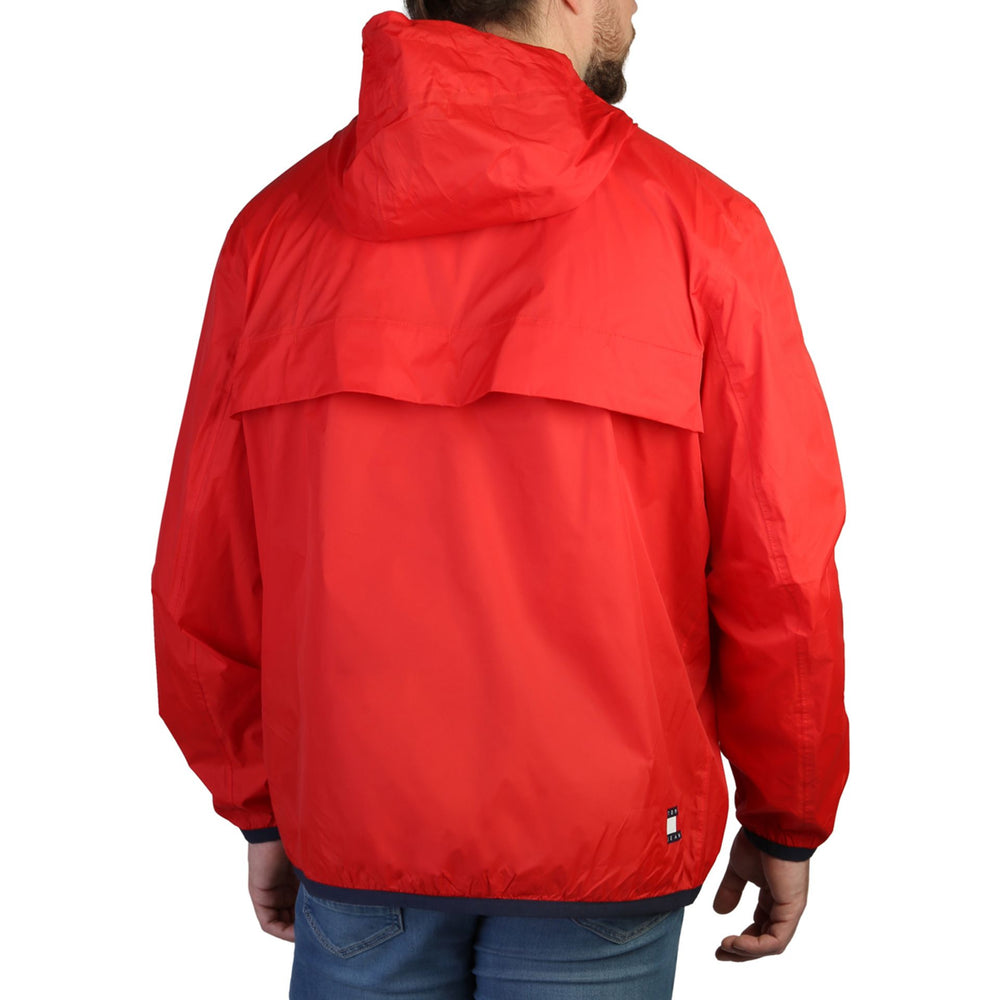 Red pull over jacket