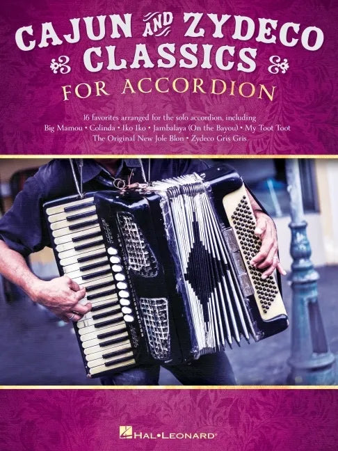 Cajun & Zydeco Classics for Accordion - Songbook with Accordion Solo Arrangements and Lyrics - Paperback