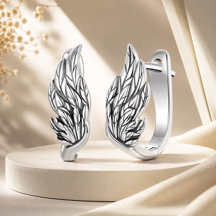 925 Sterling Silver Earrings with Oxidized Finish, 1.3x0.5cm for Women