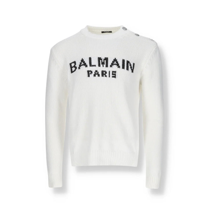 Balmain Cotton Logo Sweater Men