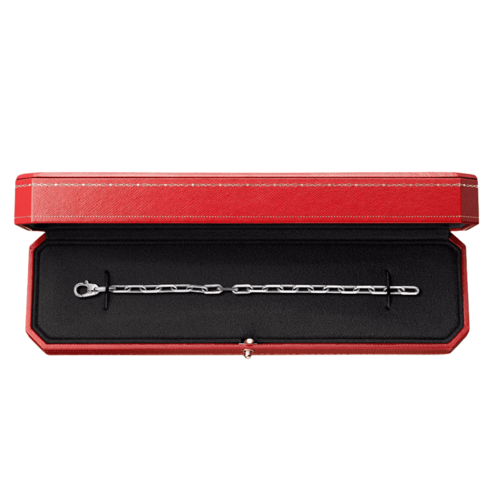 Cartier Santos de Cartier Bracelet, Chain, Medium Model, White Gold