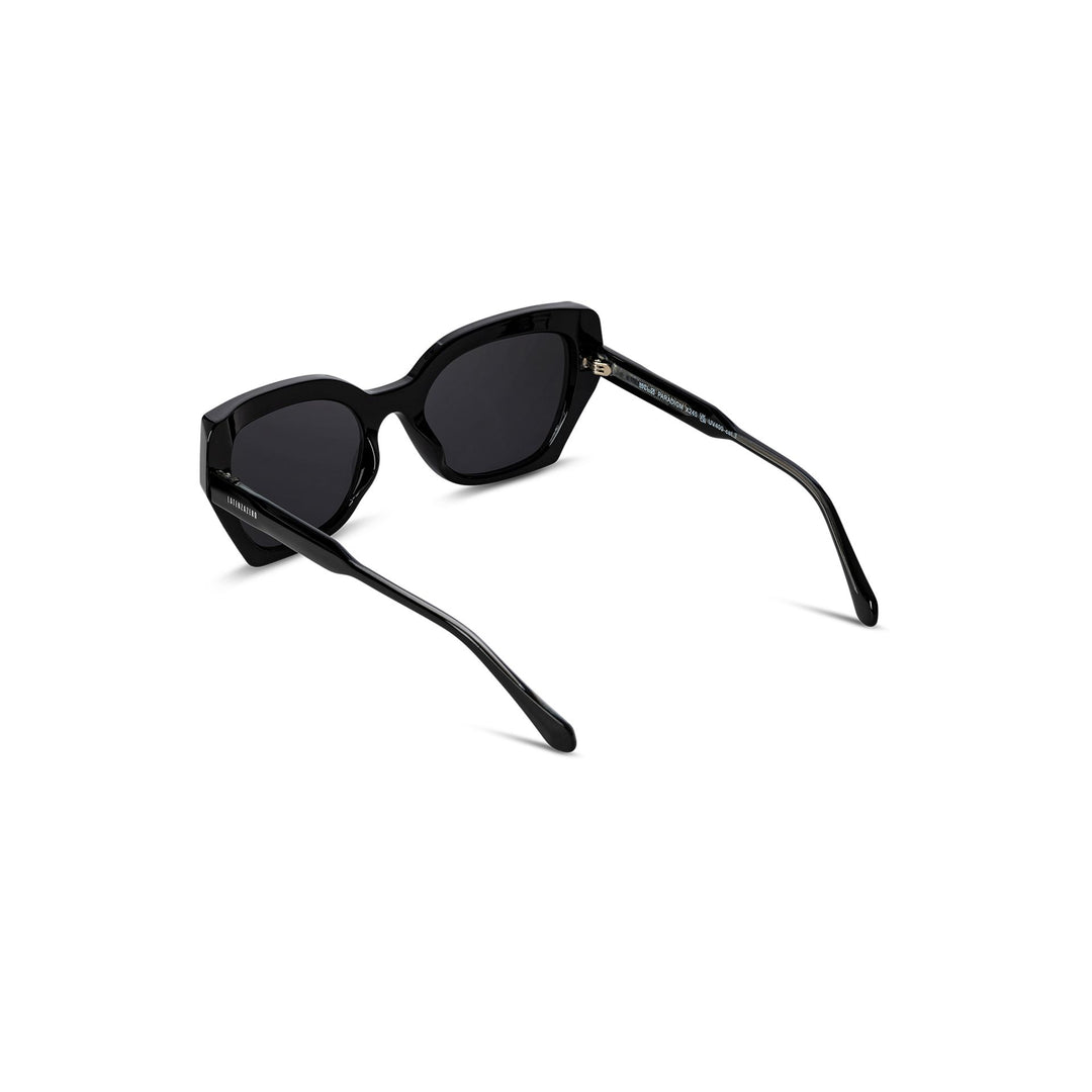 Black stylish Italian designed affordable sunglasses with UV protection.