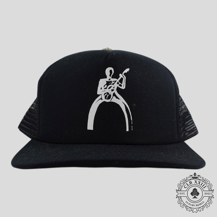 Chrome Hearts Sex Pistols Trucker Hat in Black