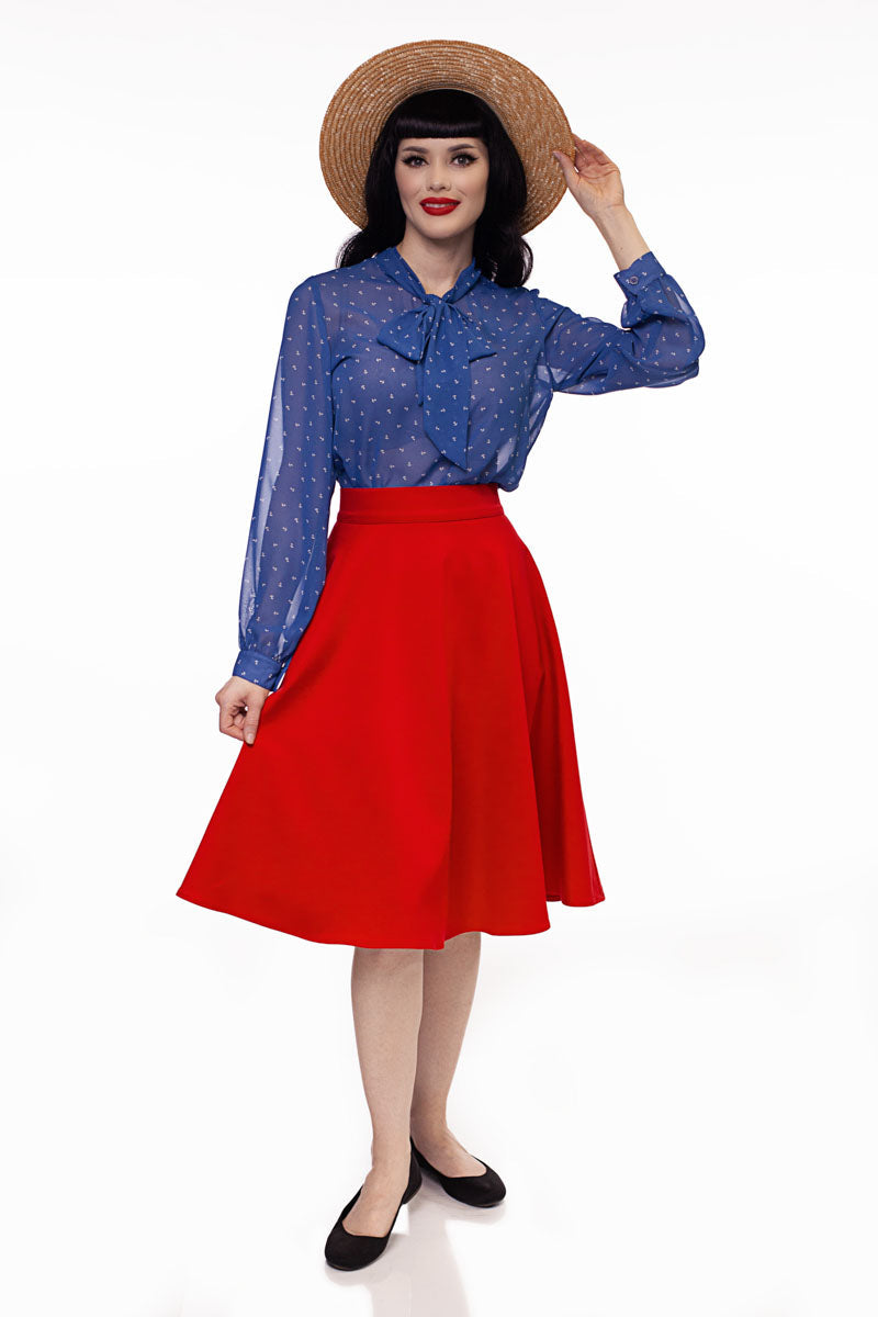 Charlotte Nova Skirt in Red - Plus Sizes only
