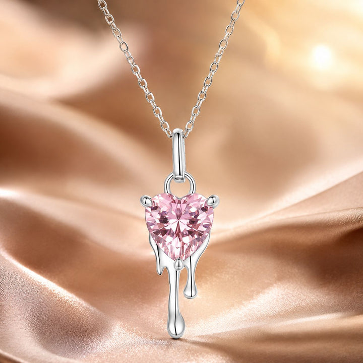 925 Sterling Silver Adjustable Necklace with Pavé Setting CZ &amp; Pendant for Women