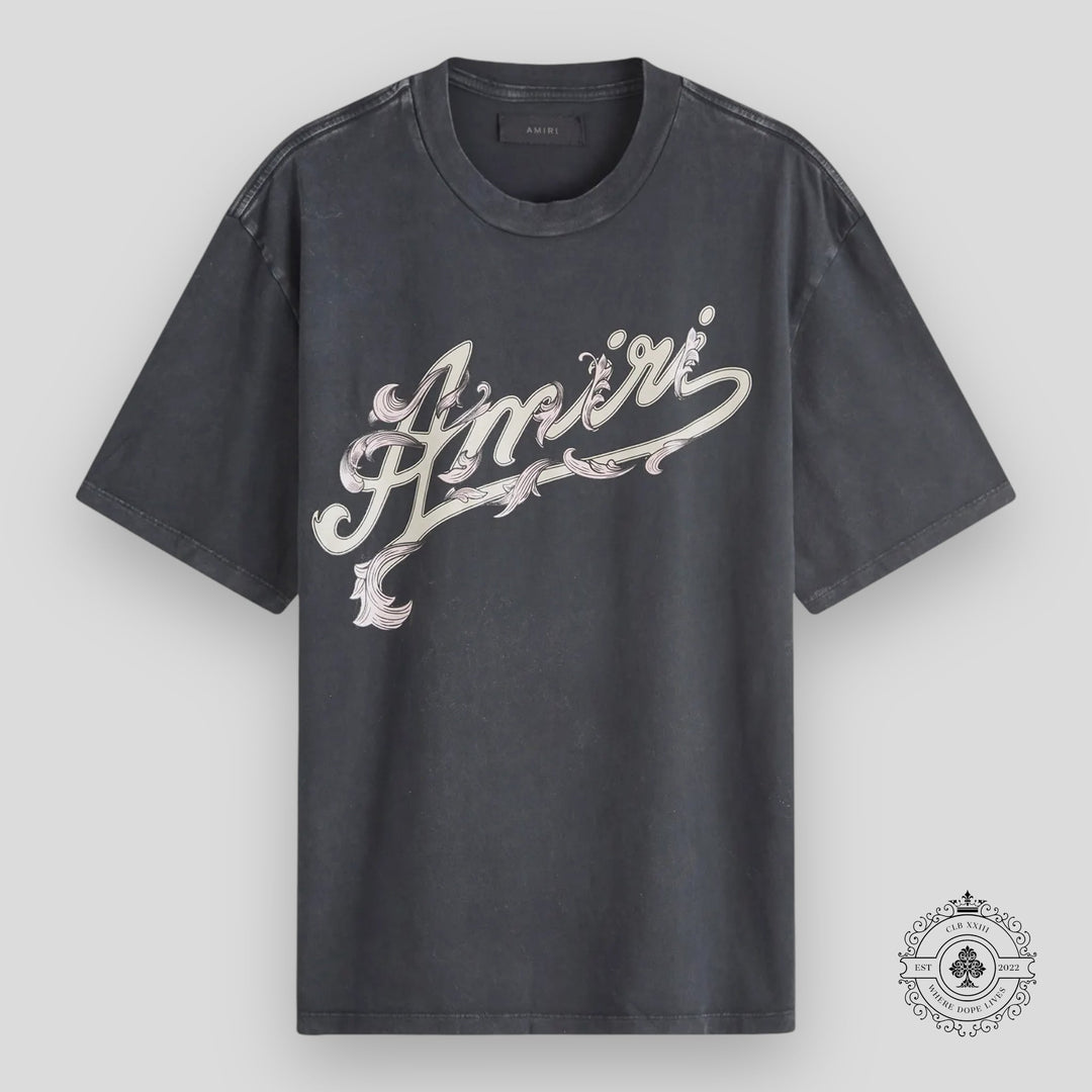 Amiri Filigree Tee in Black