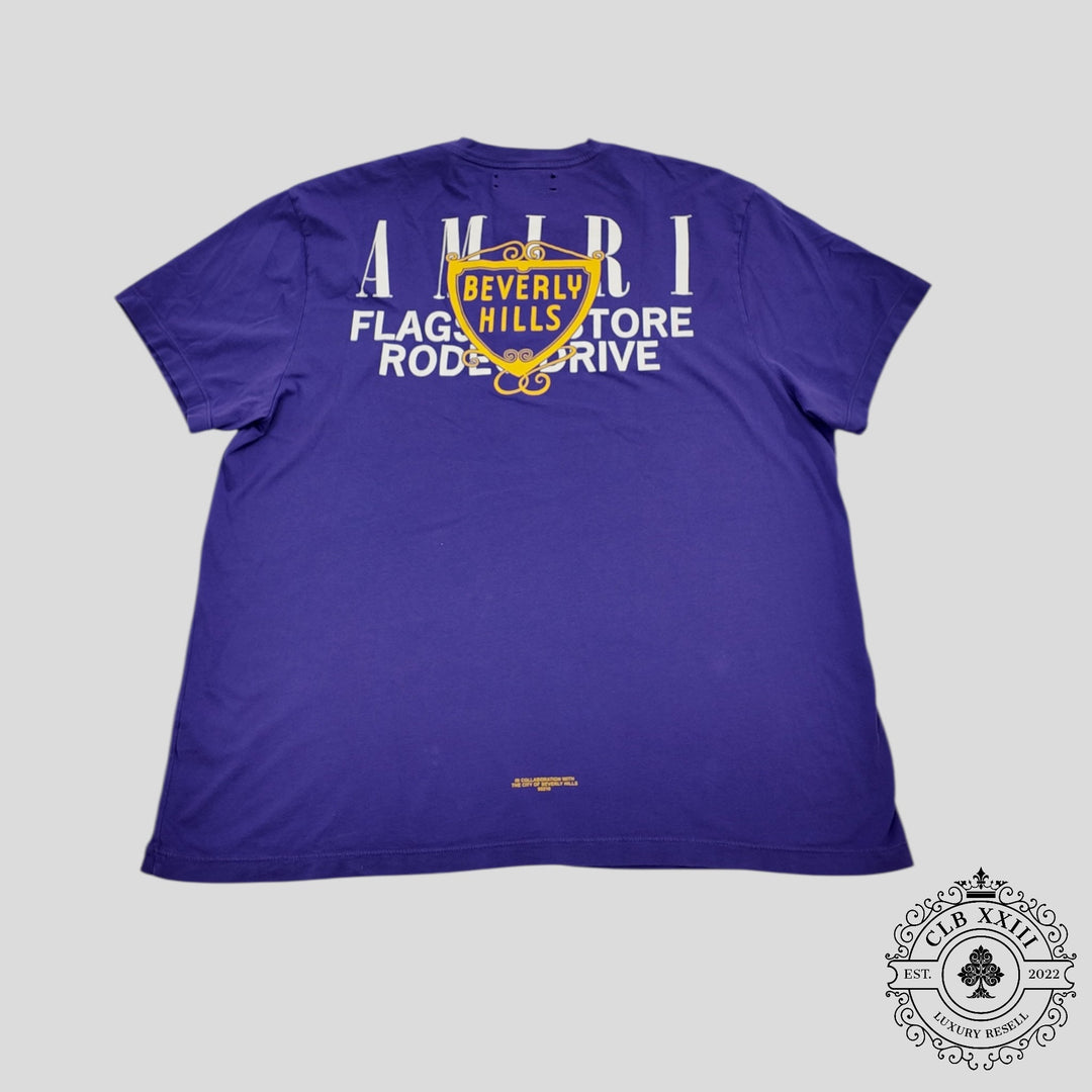 Amiri Beverly Hills Tee in Purple
