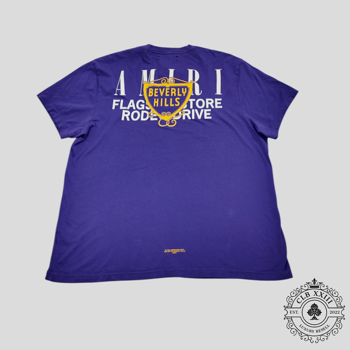 Amiri Beverly Hills Tee in Purple