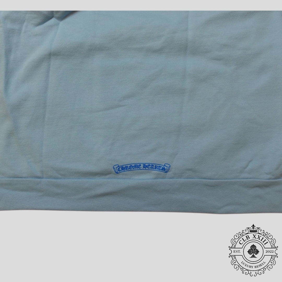 Chrome Hearts Art Basel Vine Dagger Hoodie in Baby Blue
