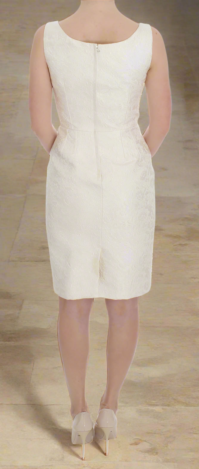 DOLCE & GABBANA Elegant Floral Brocade Sheath Dress