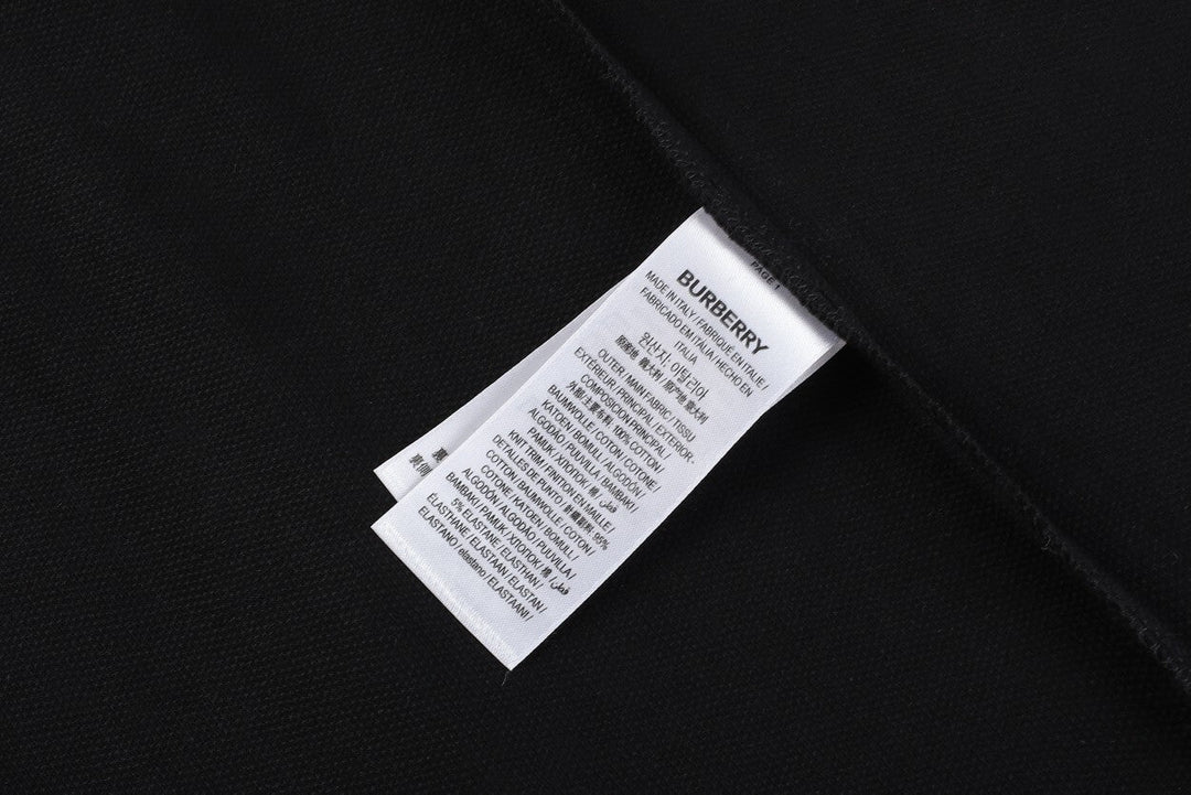 Burberry Check collar polo shirt
