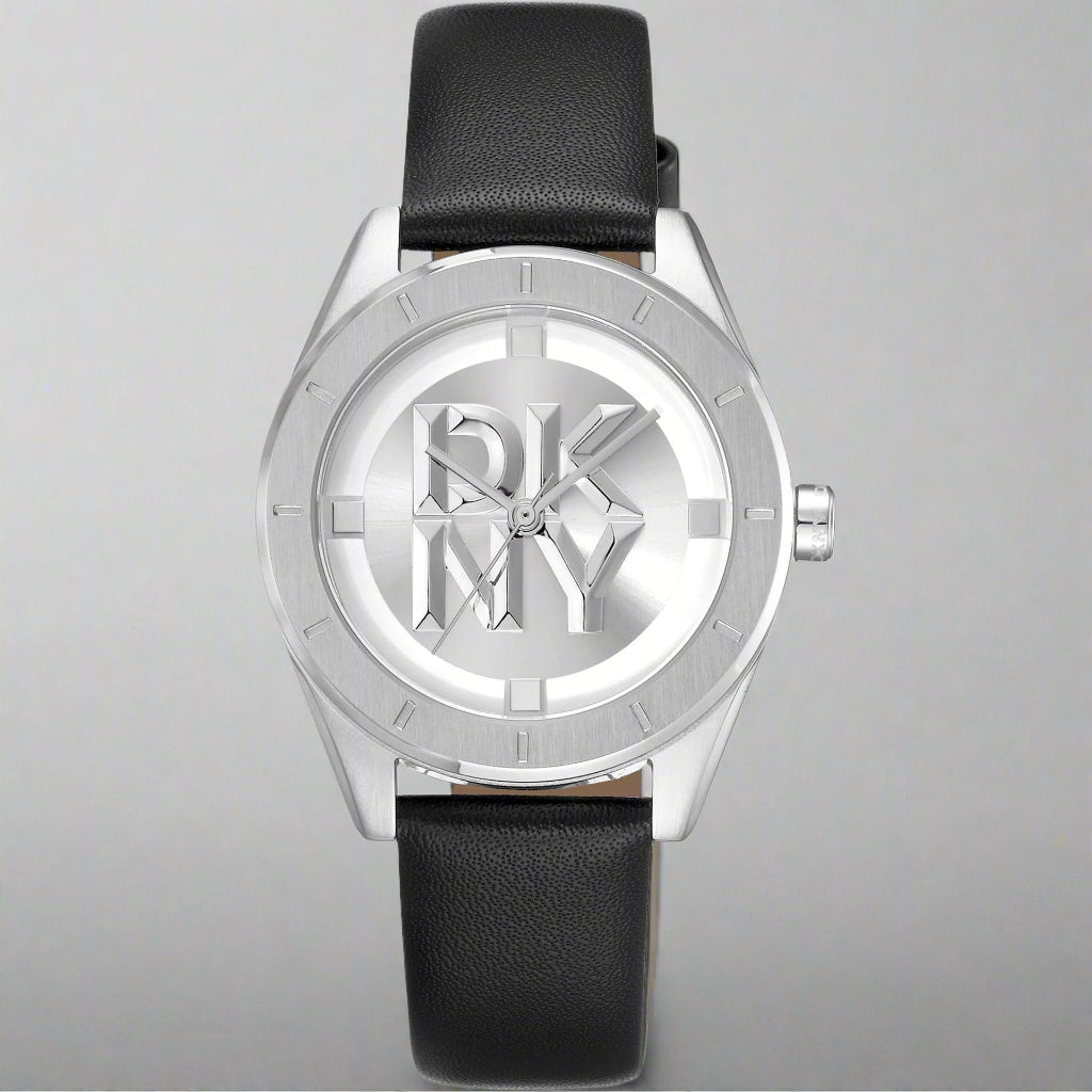 DKNY women's silver dial silver bezel Watches