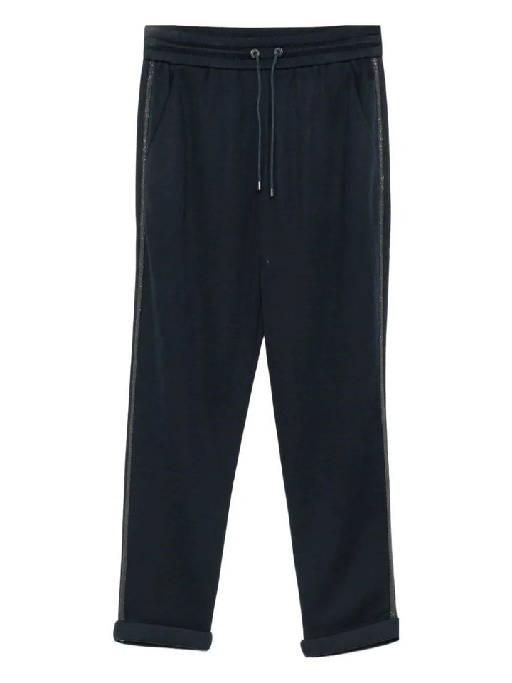 Brunello Cucinelli Women Pants With `Precious` Stripe