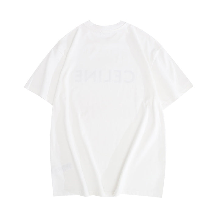 CELINE Paris Loose T-Shirt in Cotton Jersey