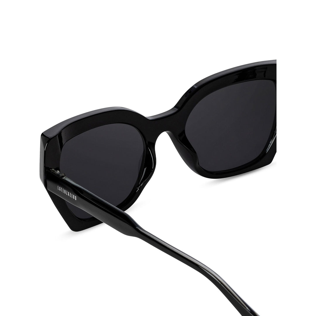 Black stylish Italian designed affordable sunglasses with UV protection.