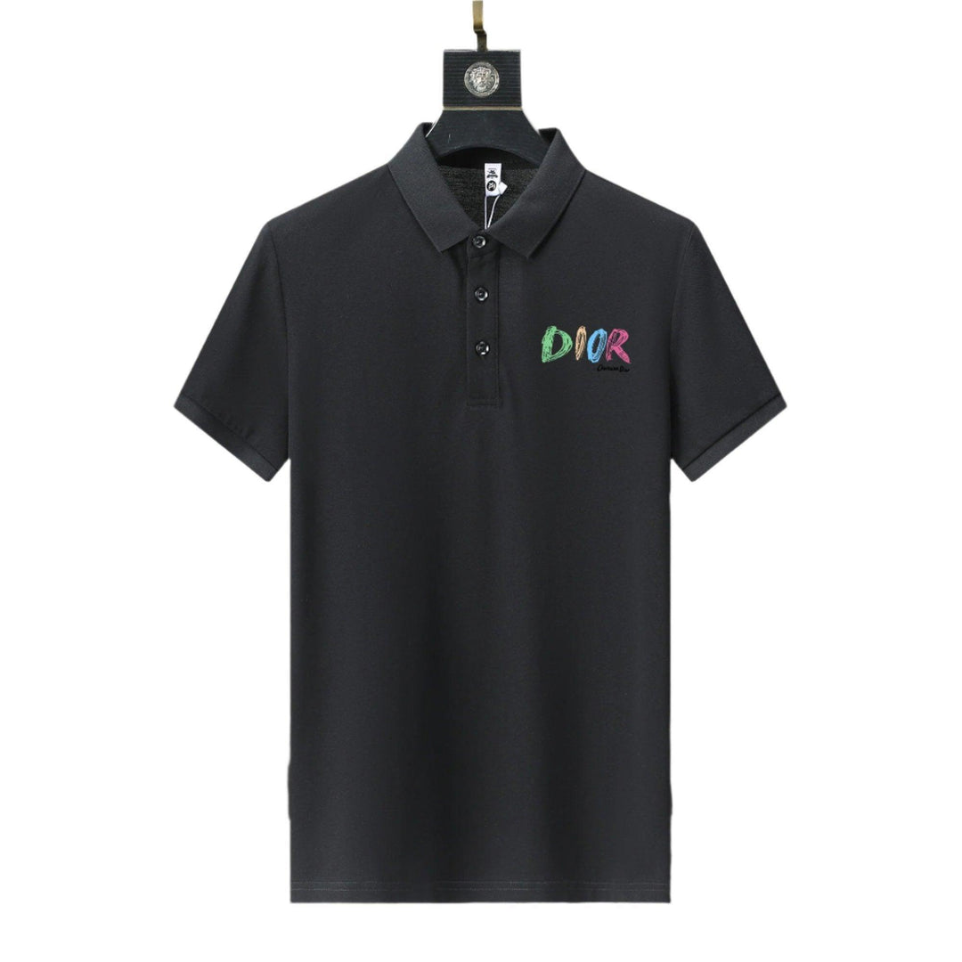 Dior Black T-Shirt With Collar