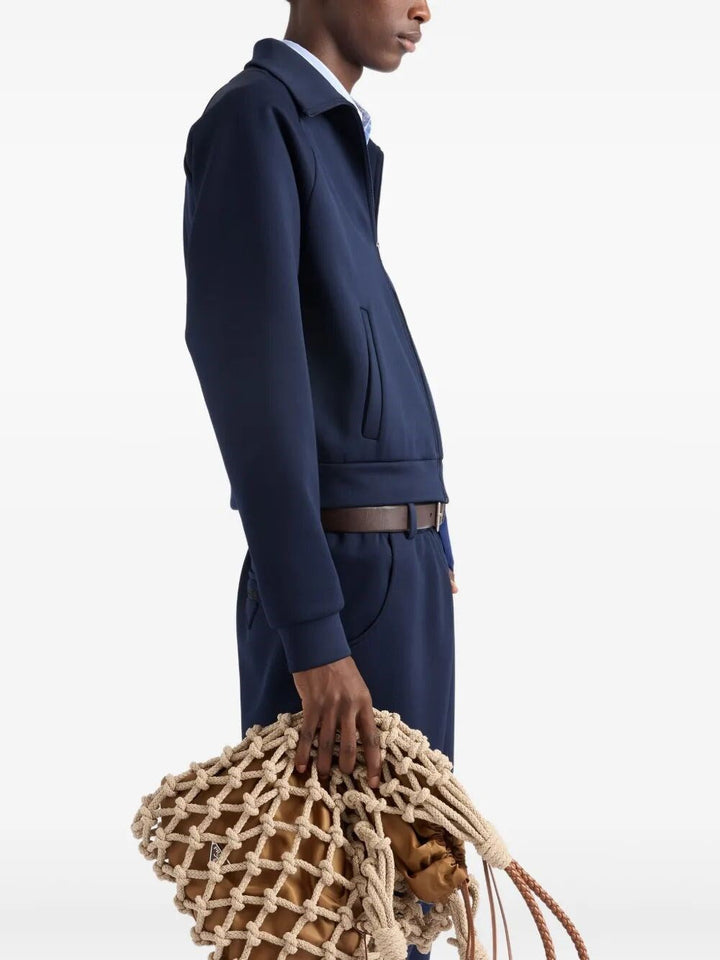 Prada Men Technical Fabric Cardigan