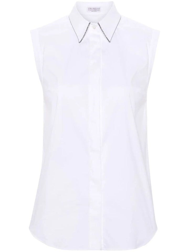 Brunello Cucinelli Women Stretch Poplin Shirt