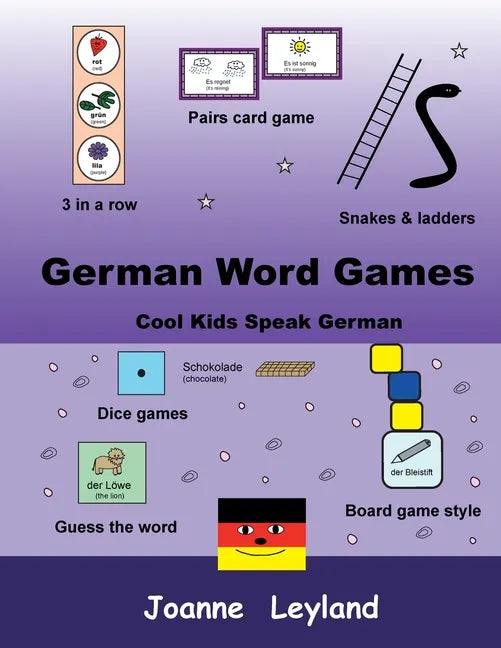 German Word Games: Cool Kids Speak German - Paperback