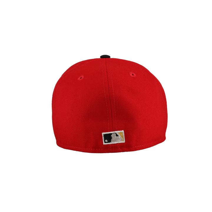 Baltimore Orioles Red 50th Season Patch 59Fifty Fitted Hat