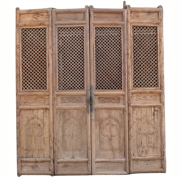 Dyag East 4 Early Century Antique Chinese Screen Doors