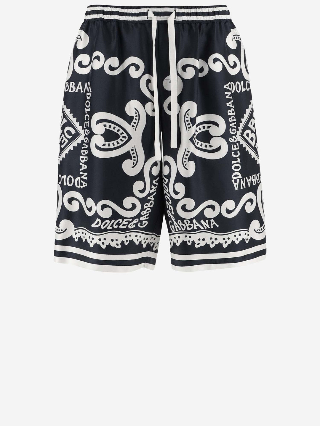 Dolce &amp; Gabbana Printed Silk Bermuda Shorts