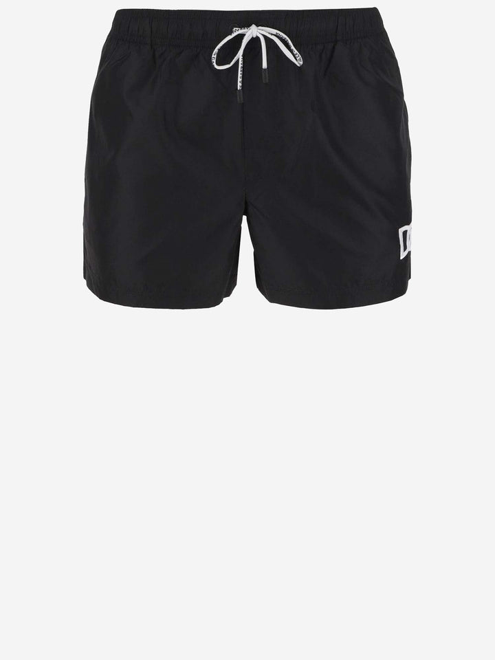 Dolce &amp; Gabbana Nylon Swimsuit With Logo
