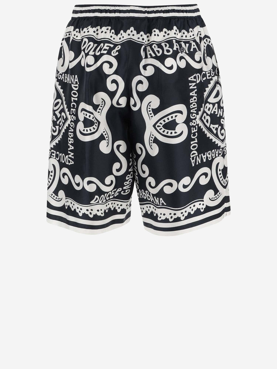 Dolce &amp; Gabbana Printed Silk Bermuda Shorts