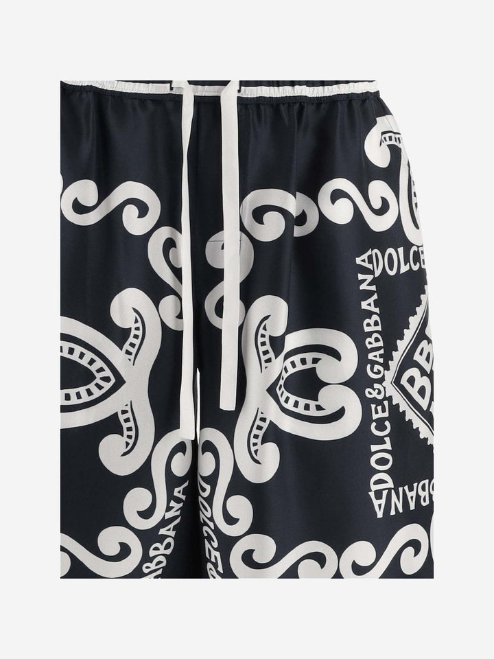 Dolce &amp; Gabbana Printed Silk Bermuda Shorts