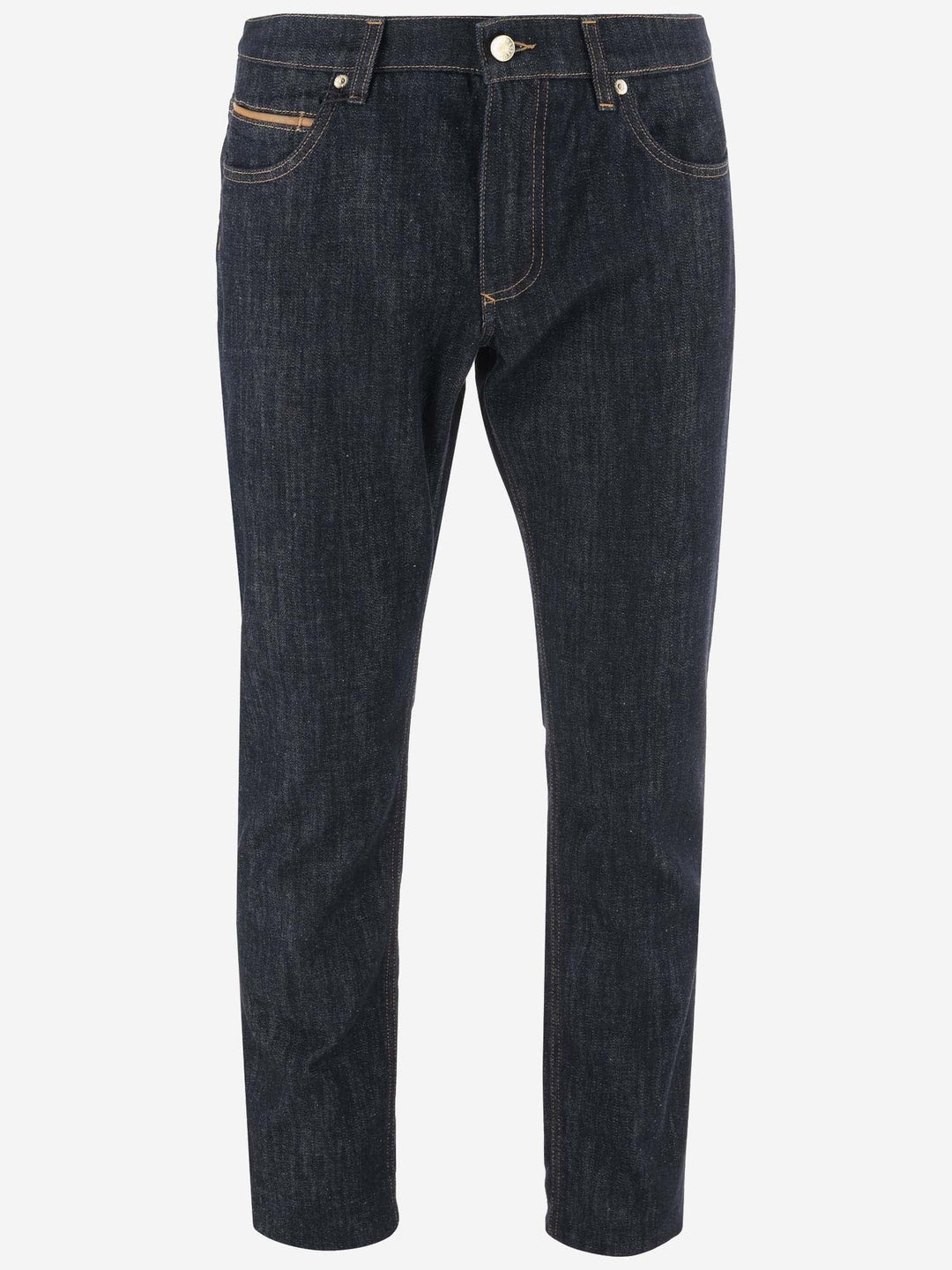 Dolce &amp; Gabbana Cotton Denim Jeans With Dg Plaque