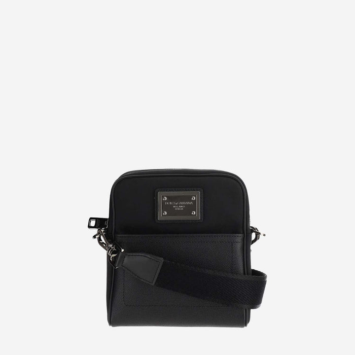 Dolce &amp; Gabbana Garnet Calfskin And Nylon Shoulder Bag