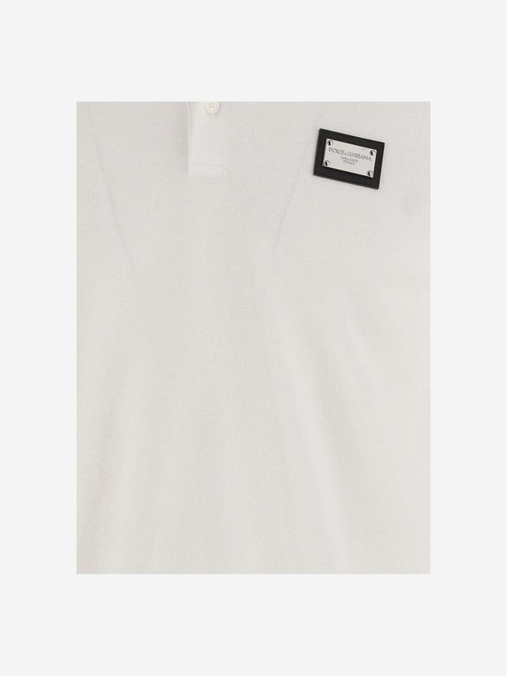 Dolce &amp; Gabbana Cotton Polo Shirt With Logo