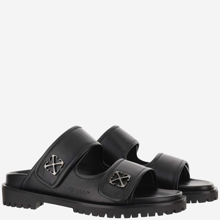 Off White Sandals Slip On Off White