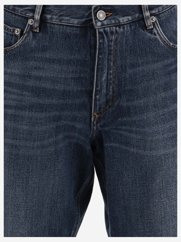 Dolce &amp; Gabbana Cotton Denim Short Pants With Logo Plaque