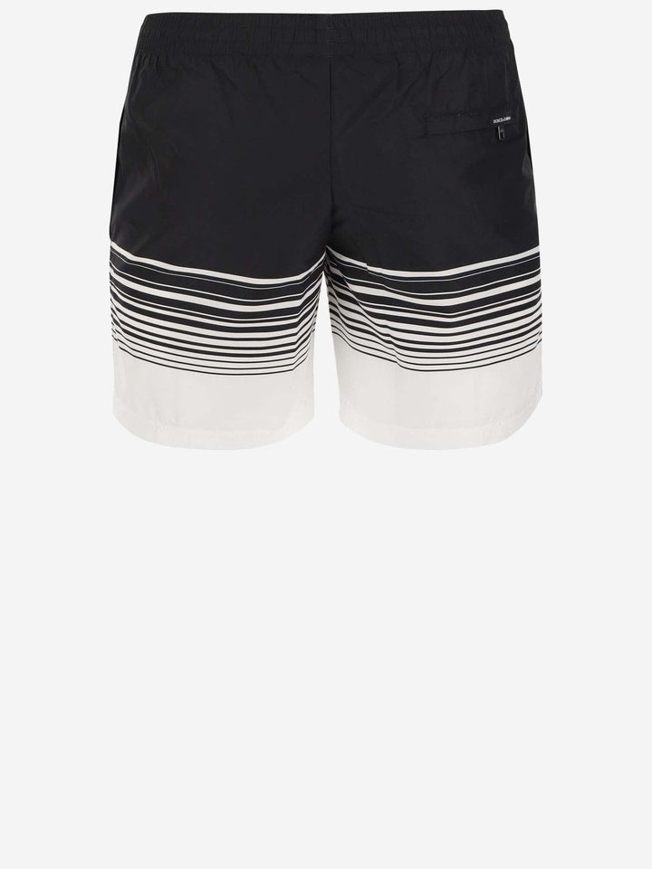 Dolce &amp; Gabbana Nylon Swimsuit With Logo