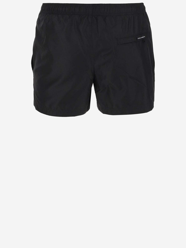 Dolce &amp; Gabbana Nylon Swimsuit With Logo
