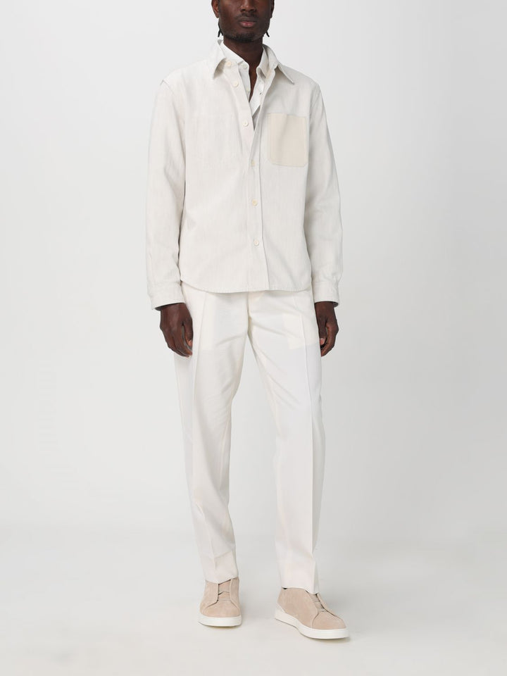 Zegna Shirt Men Sand