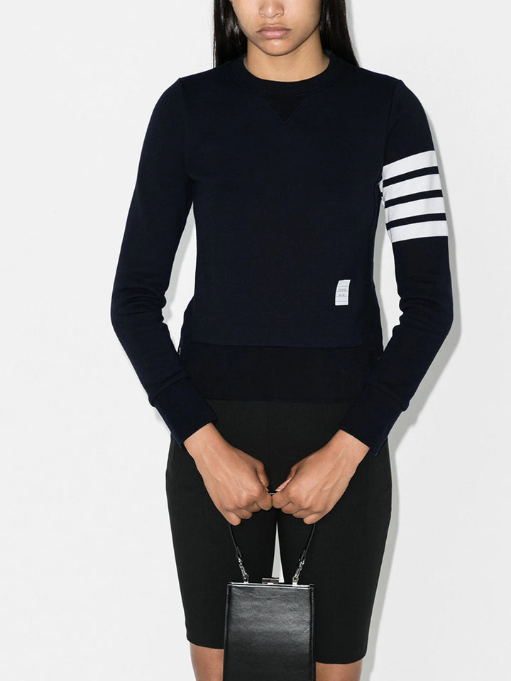 Thom Browne Women Sweatshirt With Striped Detail