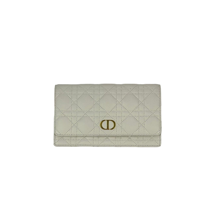 Christian Dior Caro Cannage white leather belt bag clutch – STORE 7994