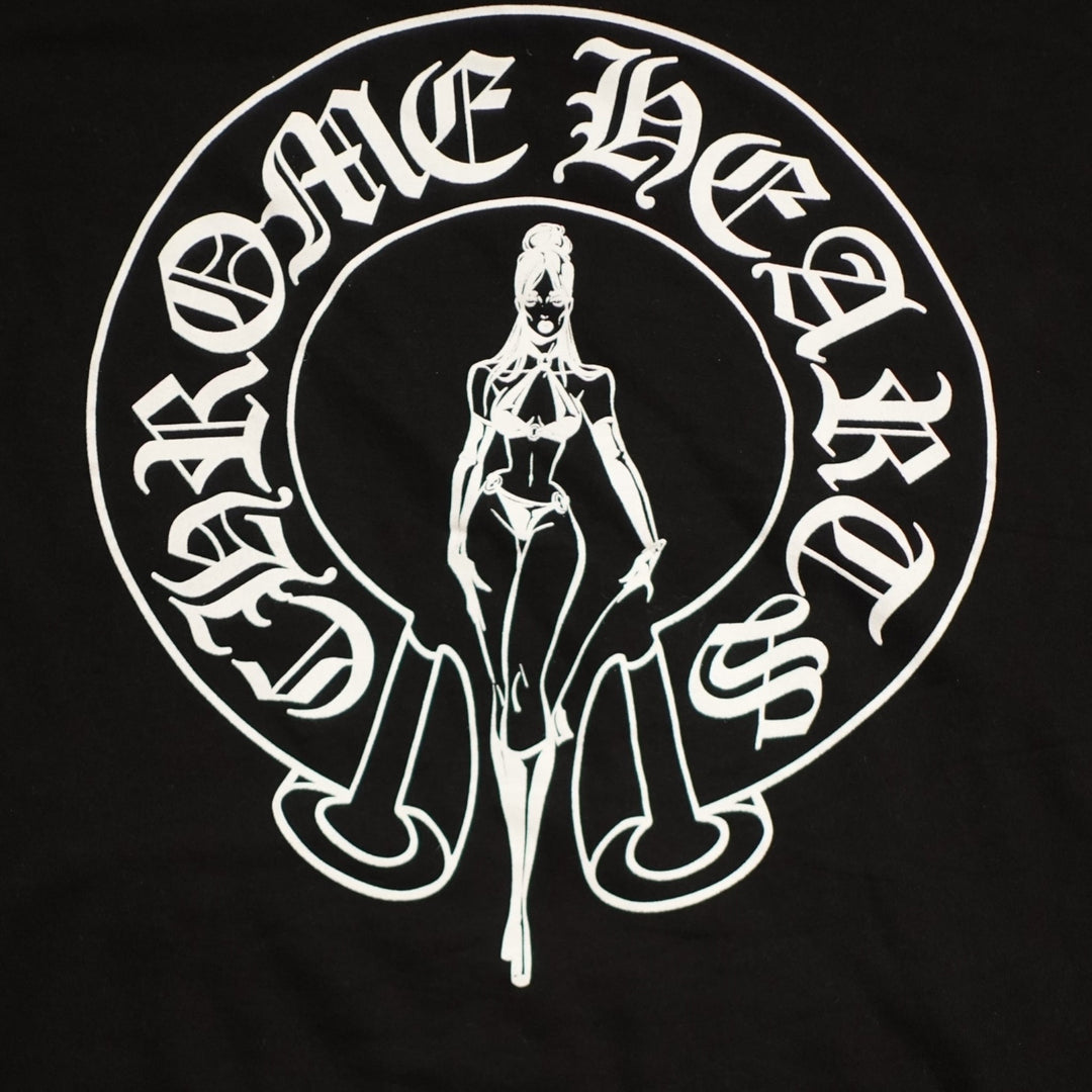 CHROME HEARTS DEADLY DOLL HOODIE - BLACK