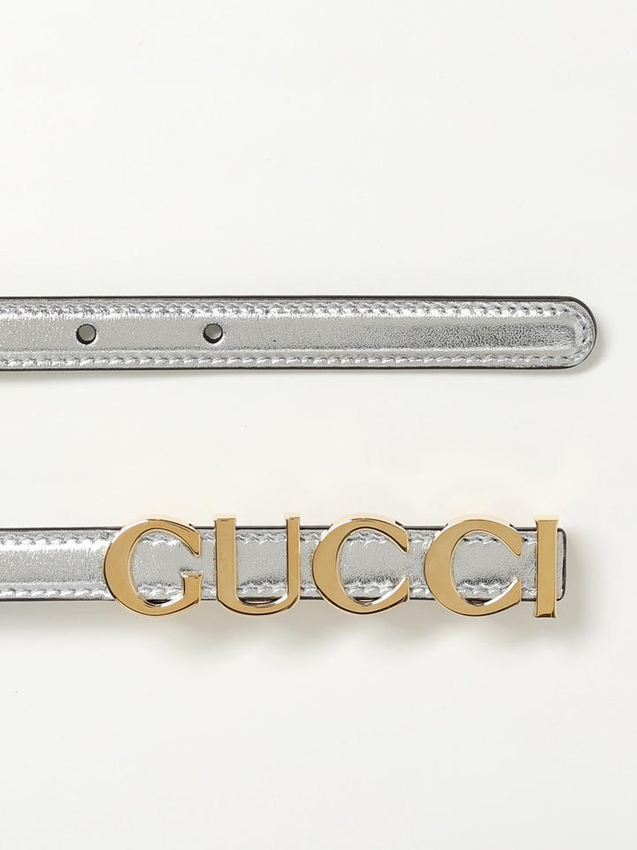 Gucci Belt Woman Silver