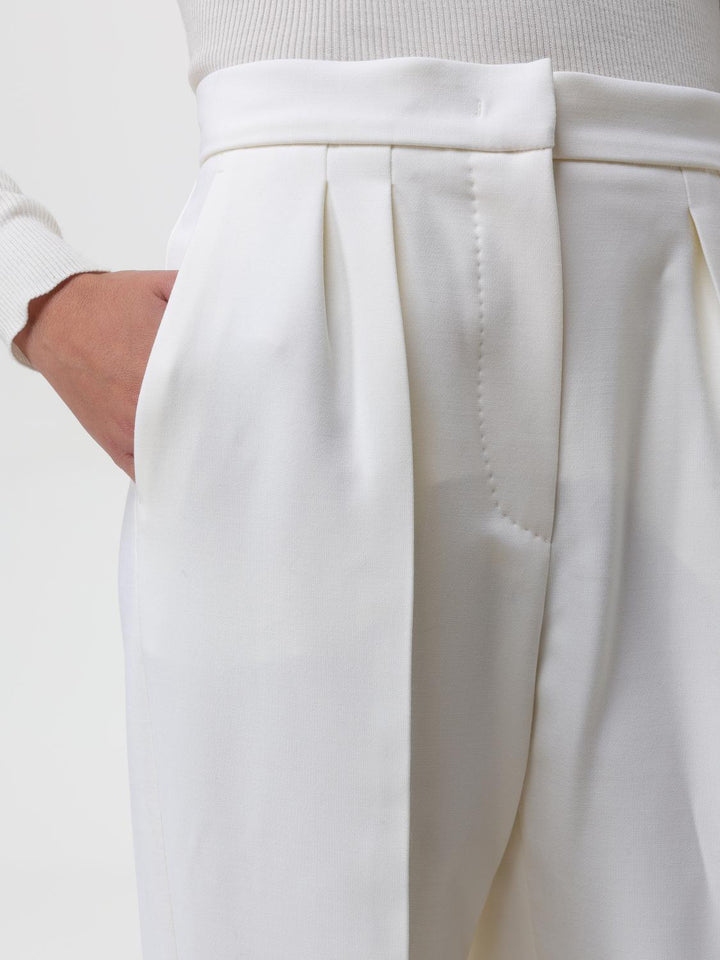 Max Mara Pants Woman Cream