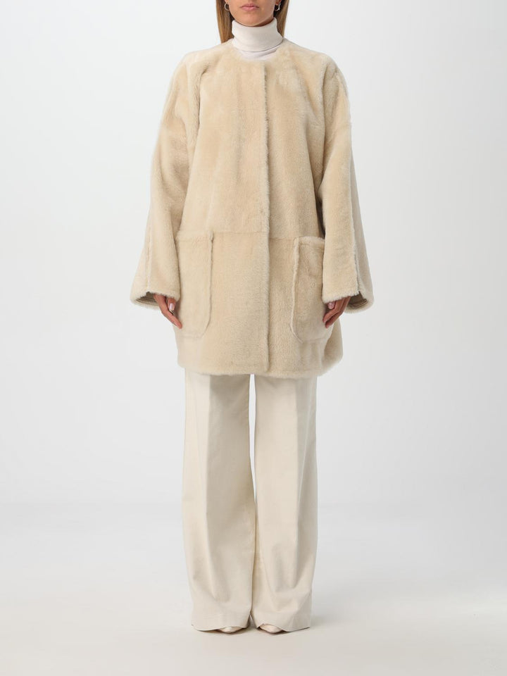 Max Mara Coat Woman Ivory