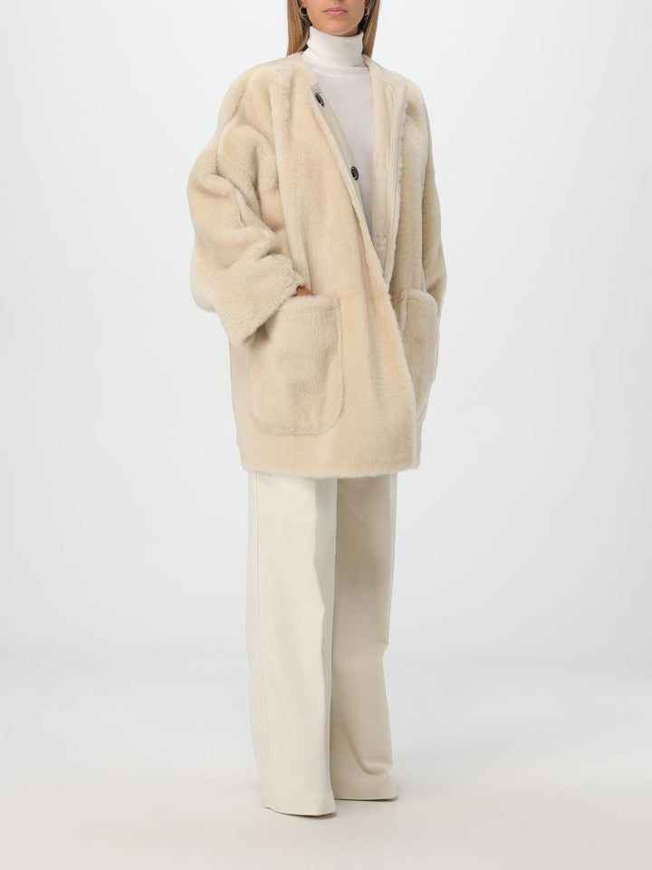 Max Mara Coat Woman Ivory