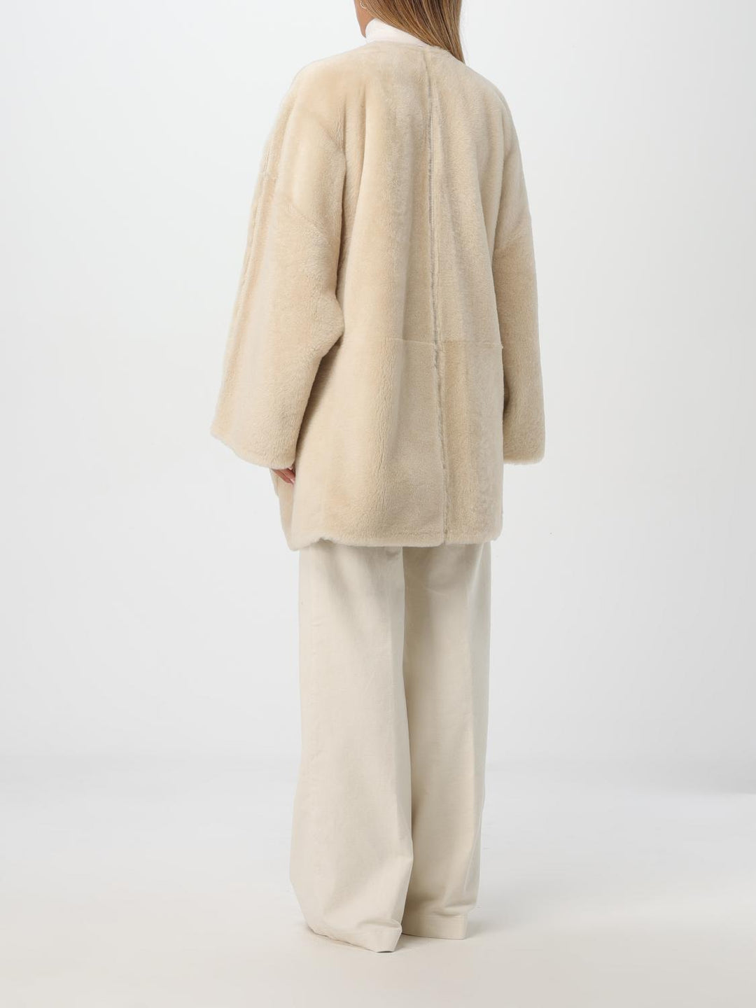 Max Mara Coat Woman Ivory