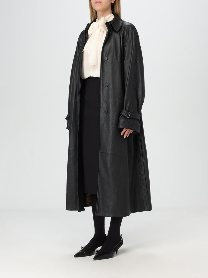 Max Mara Trench Coat Woman Black