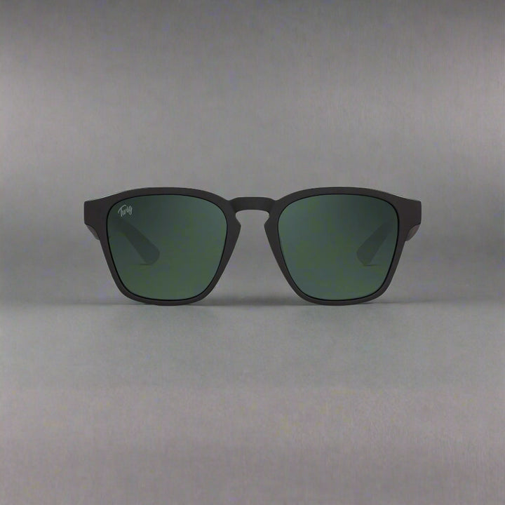 Twig Unisex green polycarbonate UV3 Sunglasses